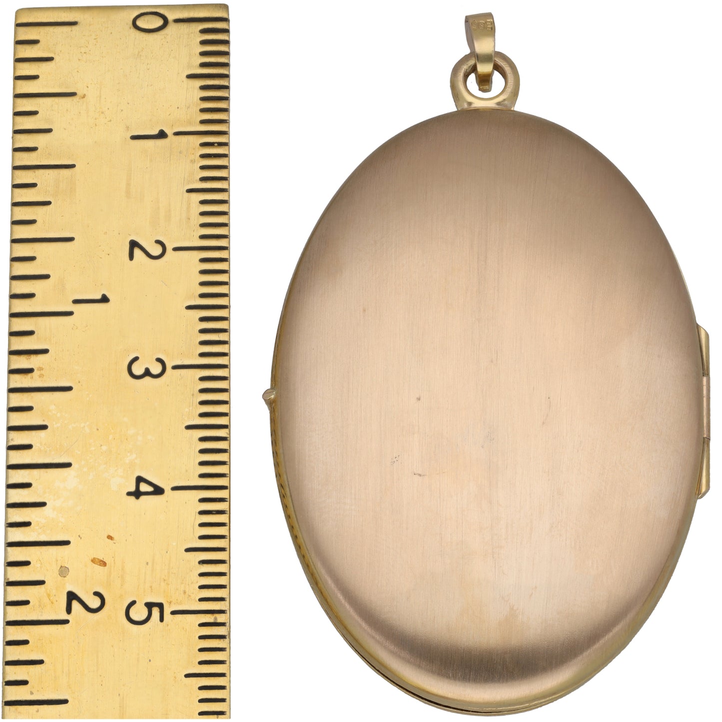 9ct Gold Patterned Locket Pendant