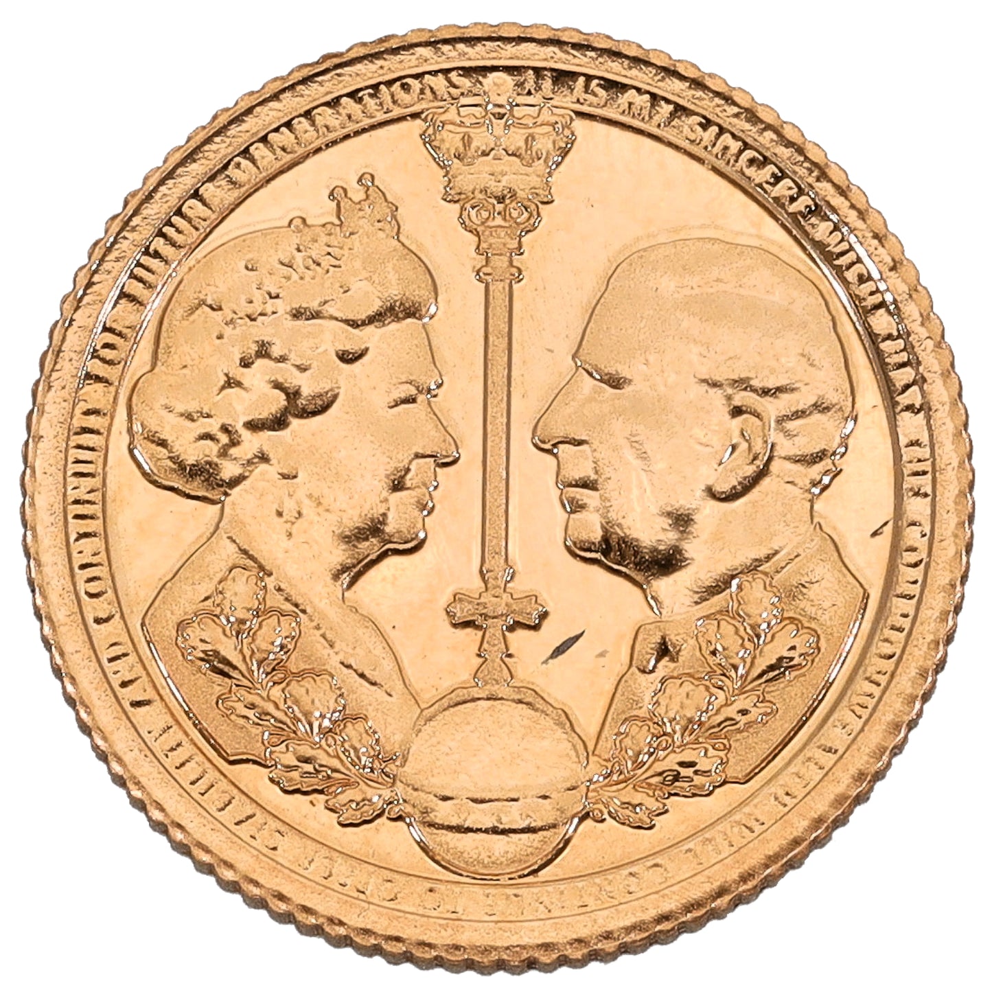 22ct Gold King Charles III Quarter Sovereign Coin 2022