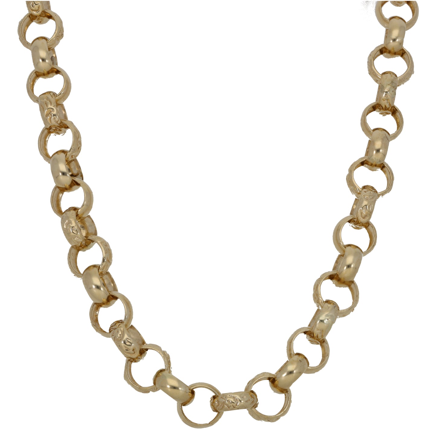 9ct Gold 50cm Solid Oval Belcher Chain | Prouds