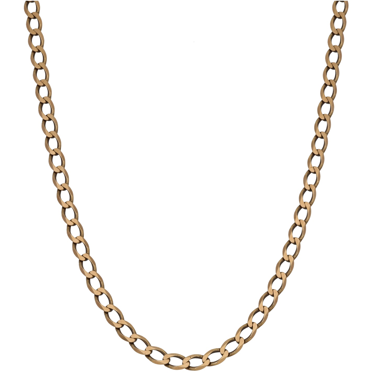 9ct Gold Curb Chain 22"