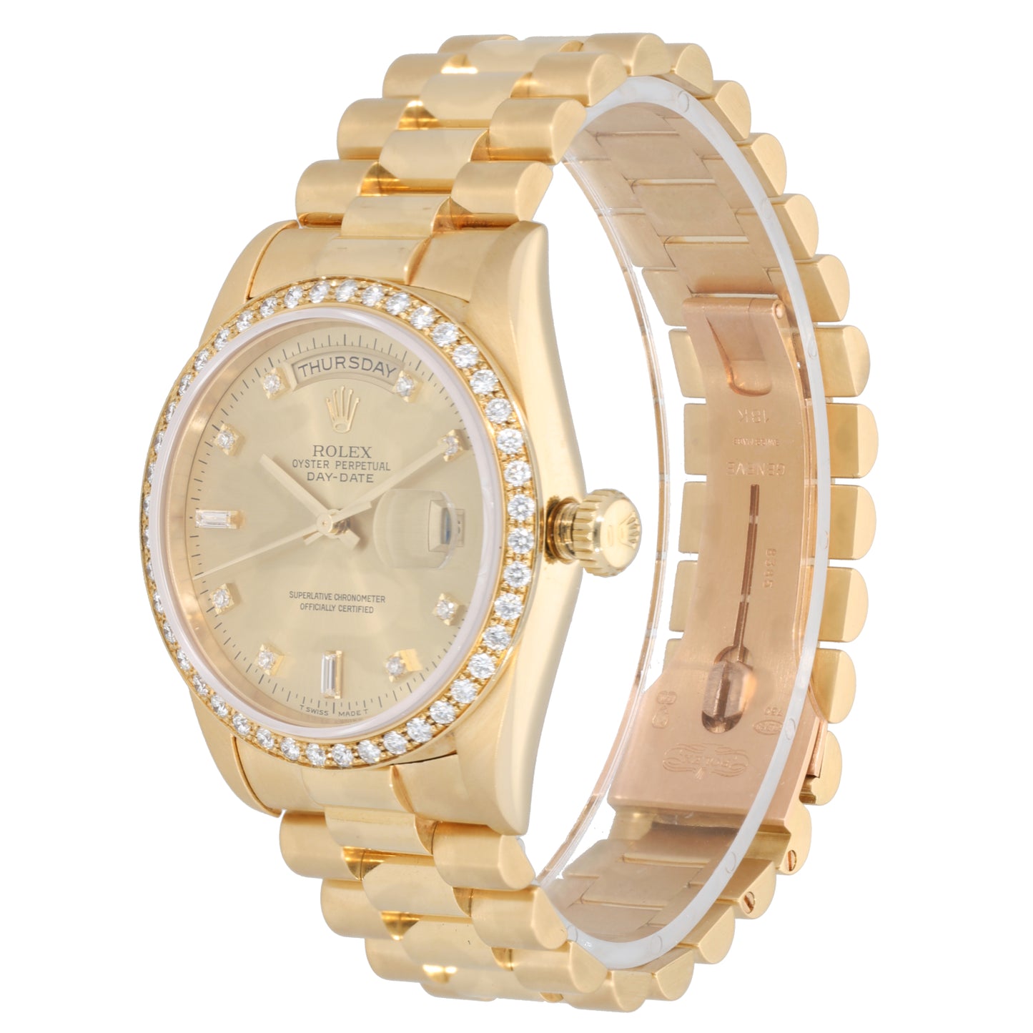 Rolex Day-Date 18348 36mm Gold Watch