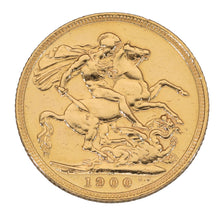 Load image into Gallery viewer, 22ct Gold Queen Victoria Full Sovereign Coin 1900
