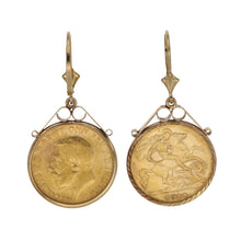 Load image into Gallery viewer, 9ct Gold Coin Earrings

