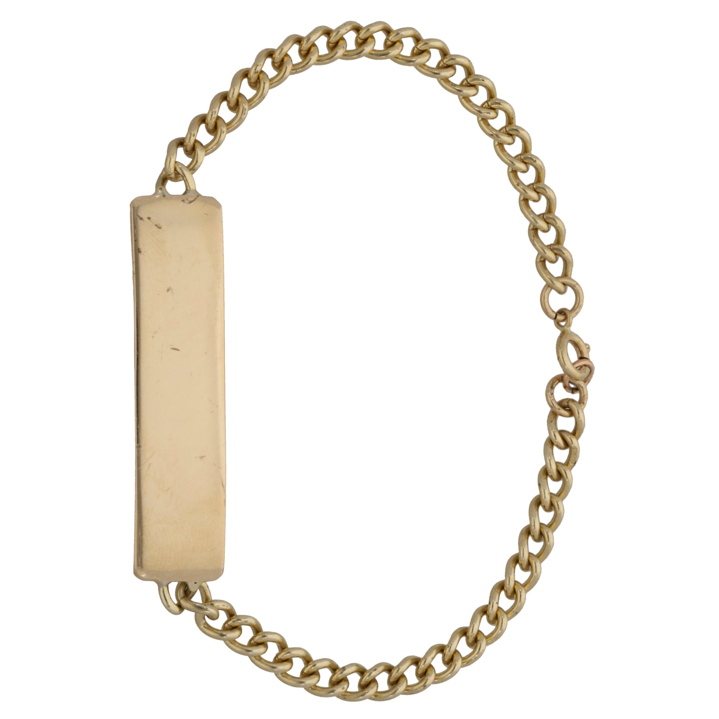 9ct Gold ID Bracelet H&T