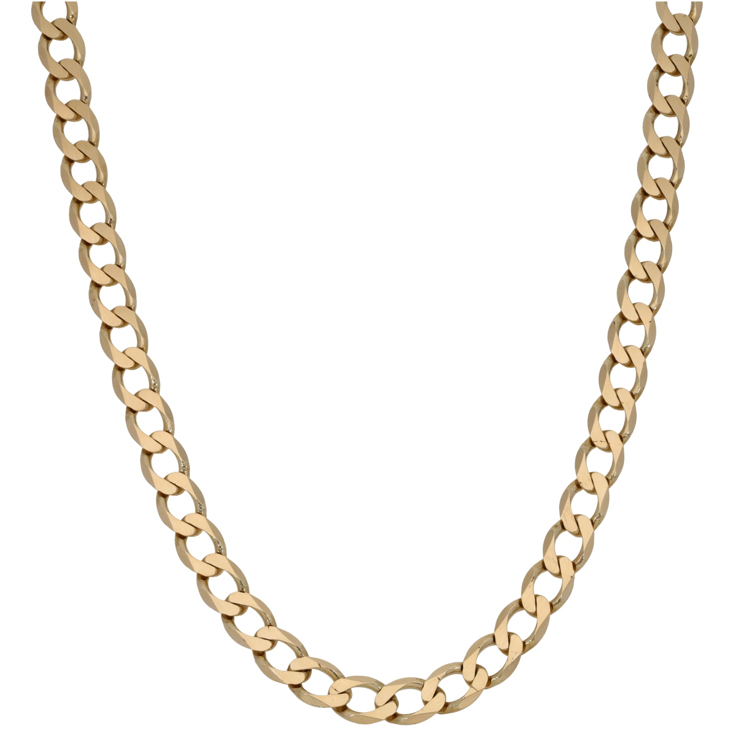 9ct Gold Curb Chain 22