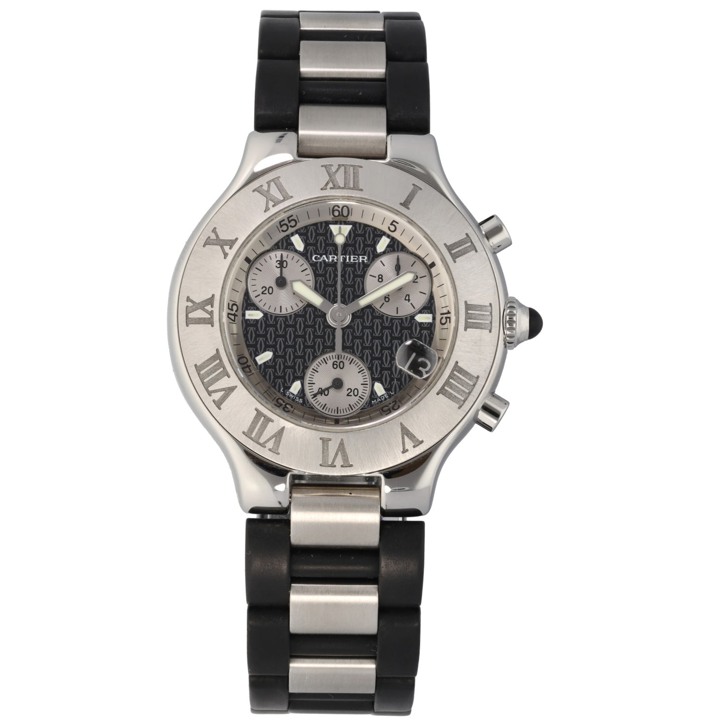 Cartier Chronoscaph 2424 38mm Stainless Steel Watch