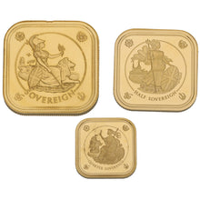 Load image into Gallery viewer, 22ct Gold Queen Elizabeth II Britannia Four Sided Sovereign Coin Set 2019

