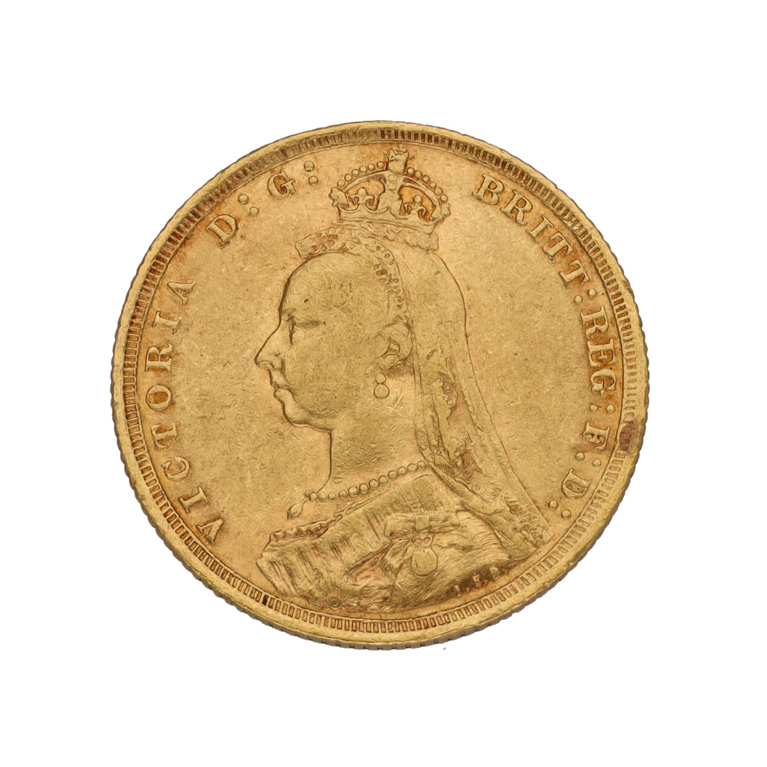 22ct Gold Queen Victoria Full Sovereign Coin 1889 – H&t