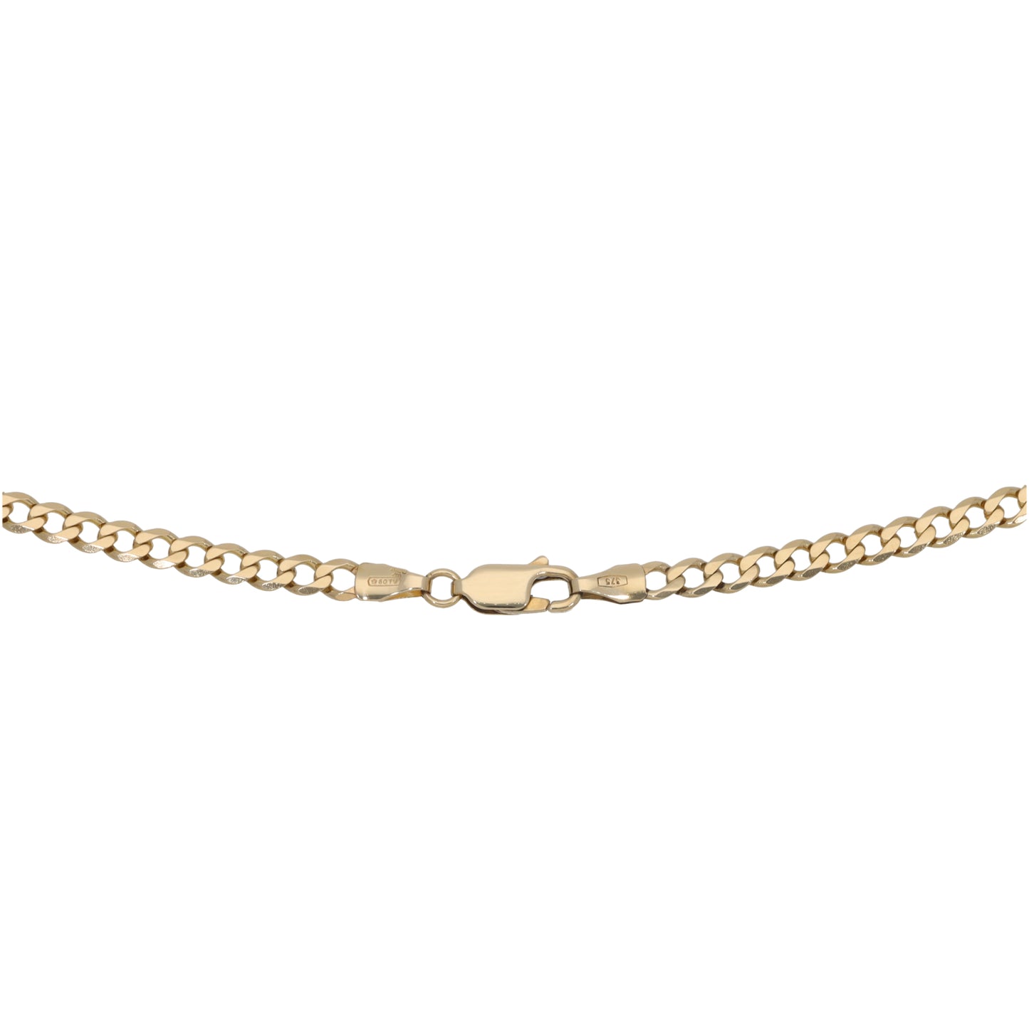 9ct Gold Curb Chain 19"