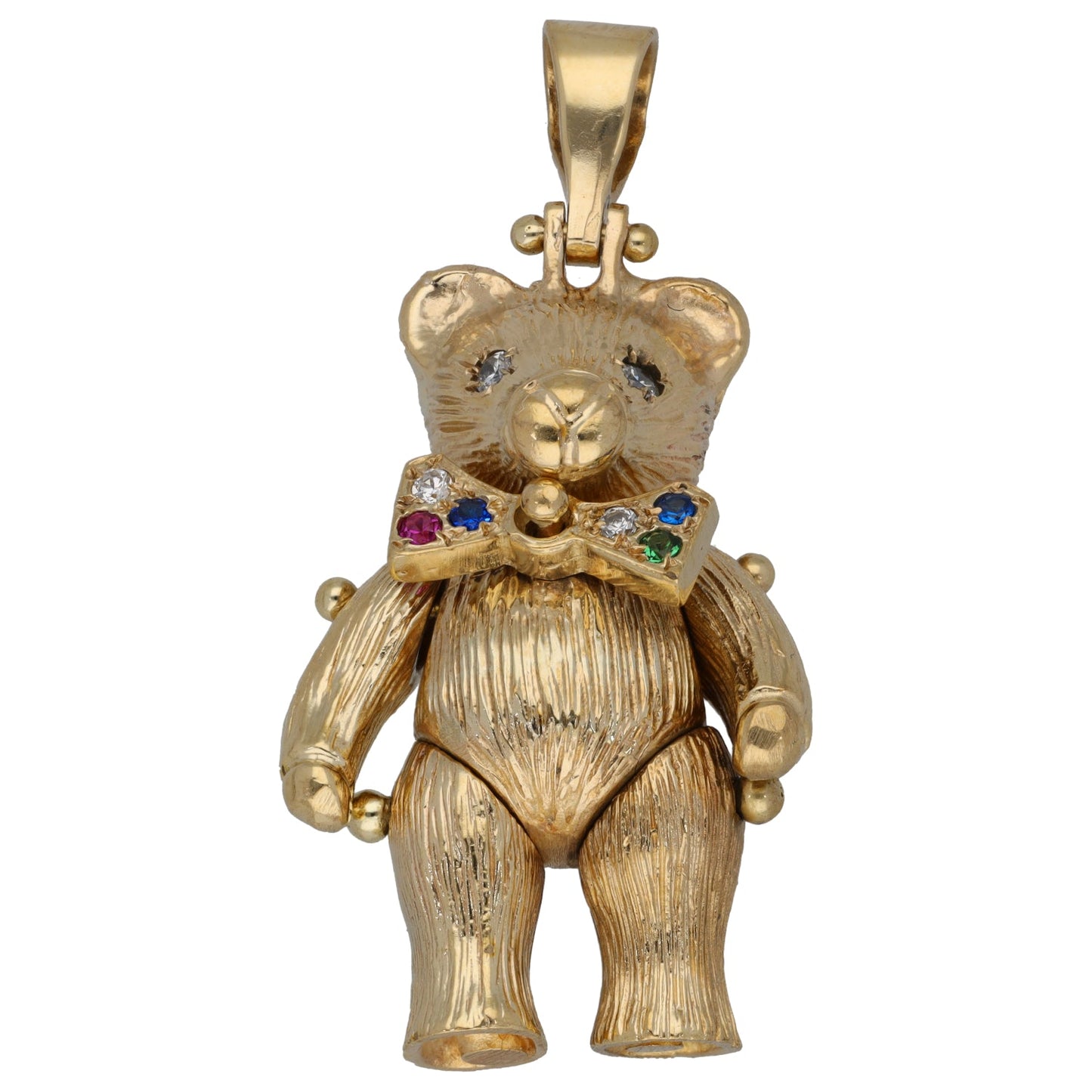 9ct Gold Imitation Teddy Bear Pendant