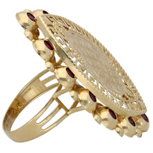Load image into Gallery viewer, 14ct Gold Imitation Alternative Ring Size Q
