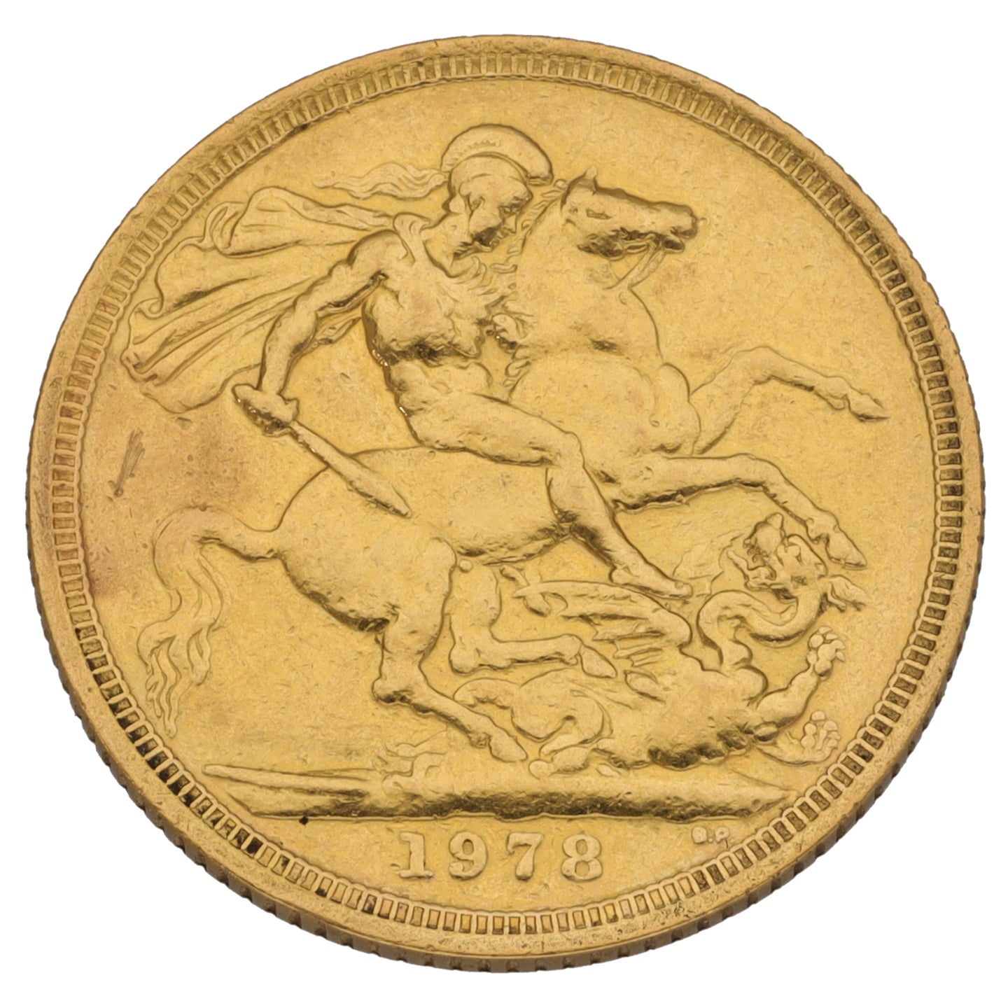 22ct Gold Queen Elizabeth II Full Sovereign Coin 1978