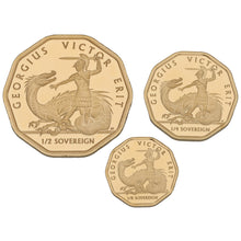 Load image into Gallery viewer, 22ct Gold King Charles III Prince George&#39;s 10th Birthday Sovereign Fractional Coin Set 2023
