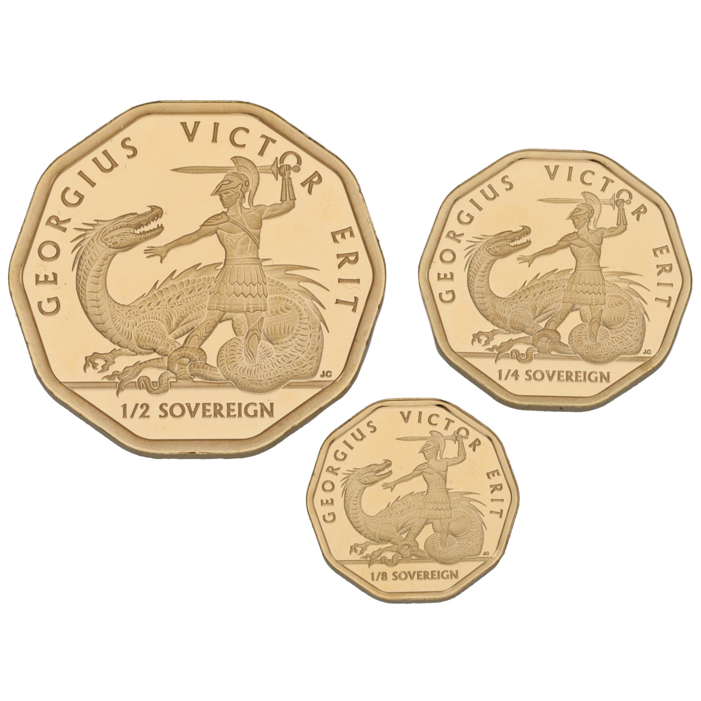 22ct Gold King Charles III Prince George's 10th Birthday Sovereign Fractional Coin Set 2023