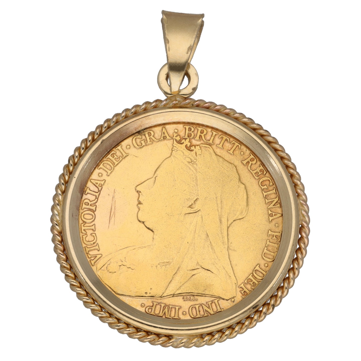 9ct Gold Coin Pendant