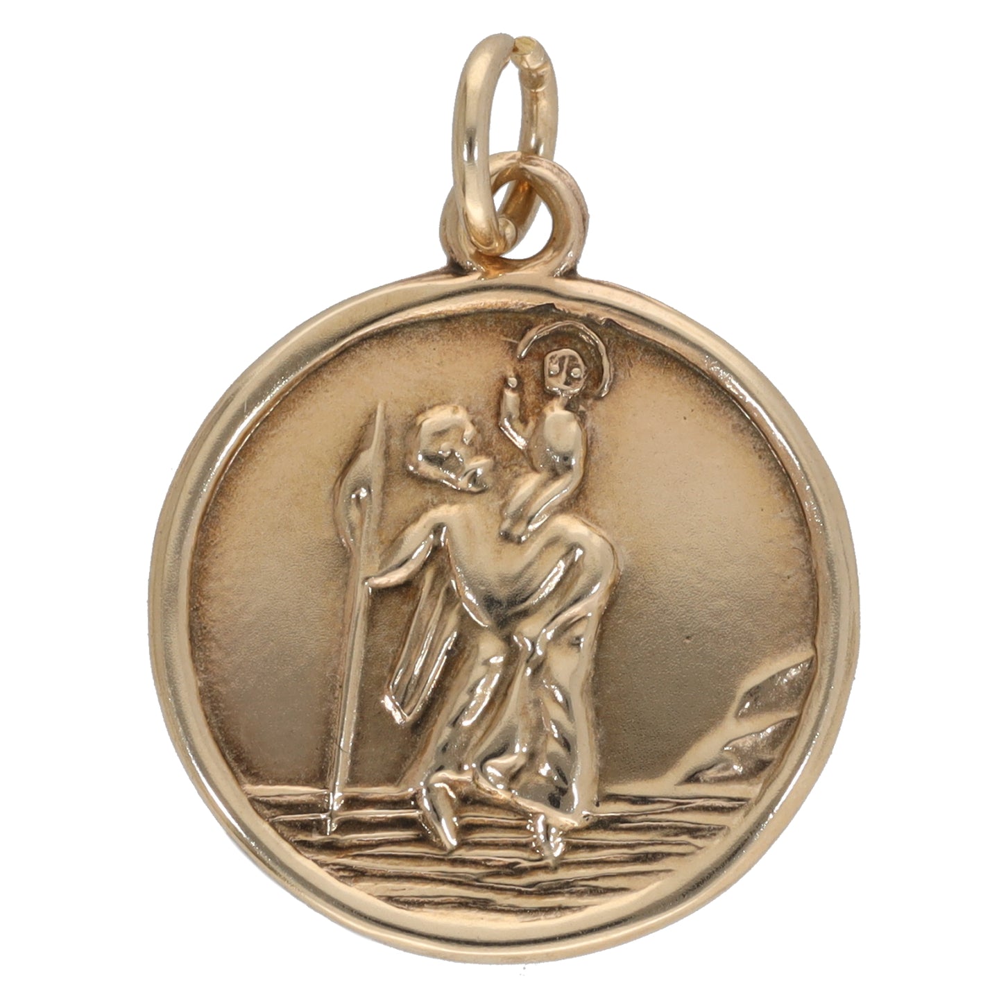 9ct Gold St Christopher Pendant