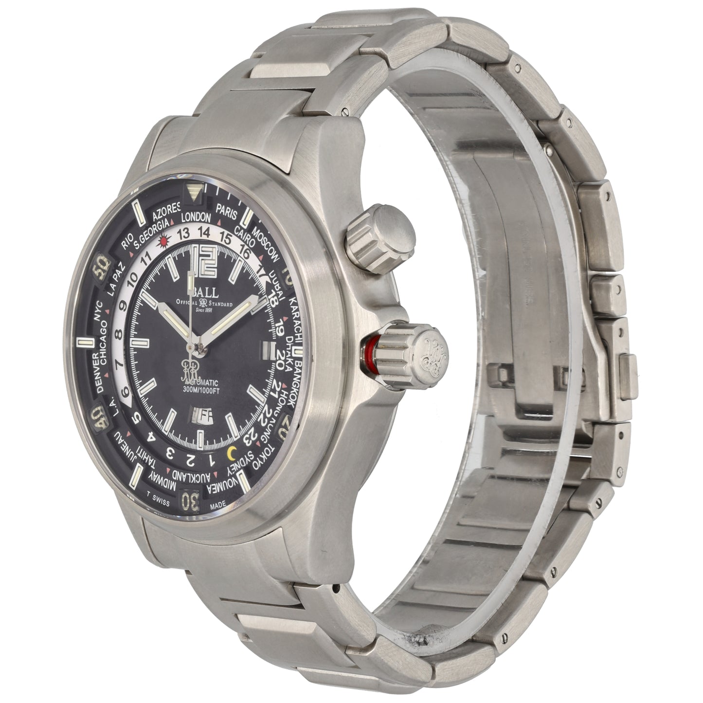 Ball Company Diver Worldtime DG2022A 45mm Stainless Steel Watch