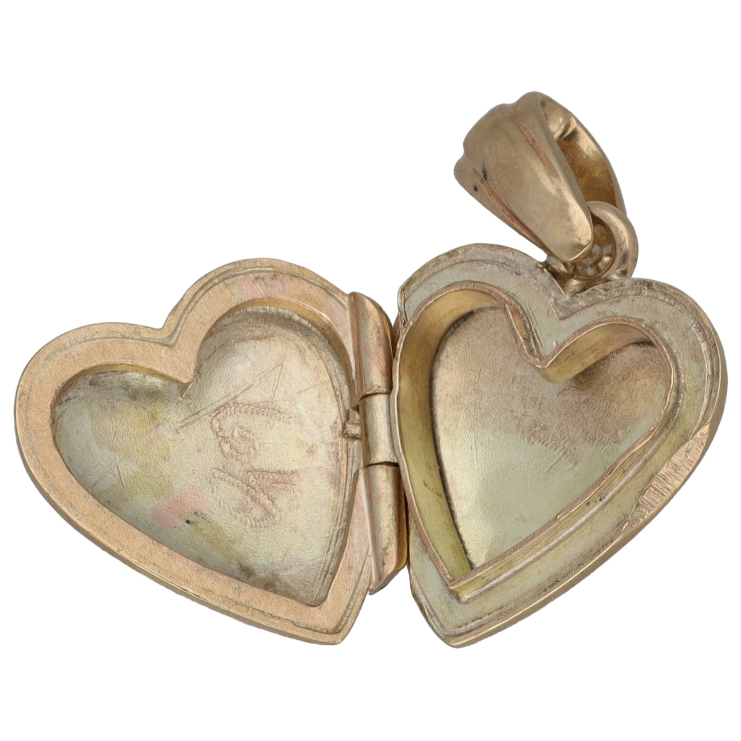 9ct Gold Heart Locket Pendant