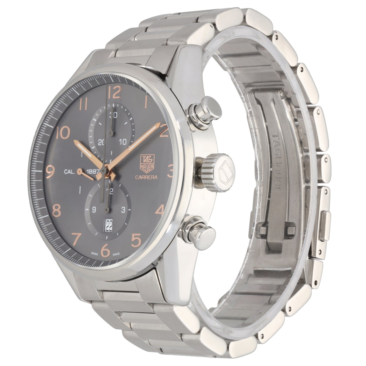 Tag Heuer Carrera CAR2013-0 44mm Stainless Steel Watch – H&T