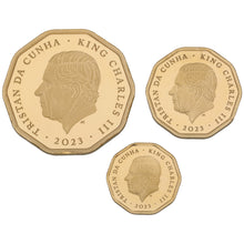 Load image into Gallery viewer, 22ct Gold King Charles III Prince George&#39;s 10th Birthday Sovereign Fractional Coin Set 2023
