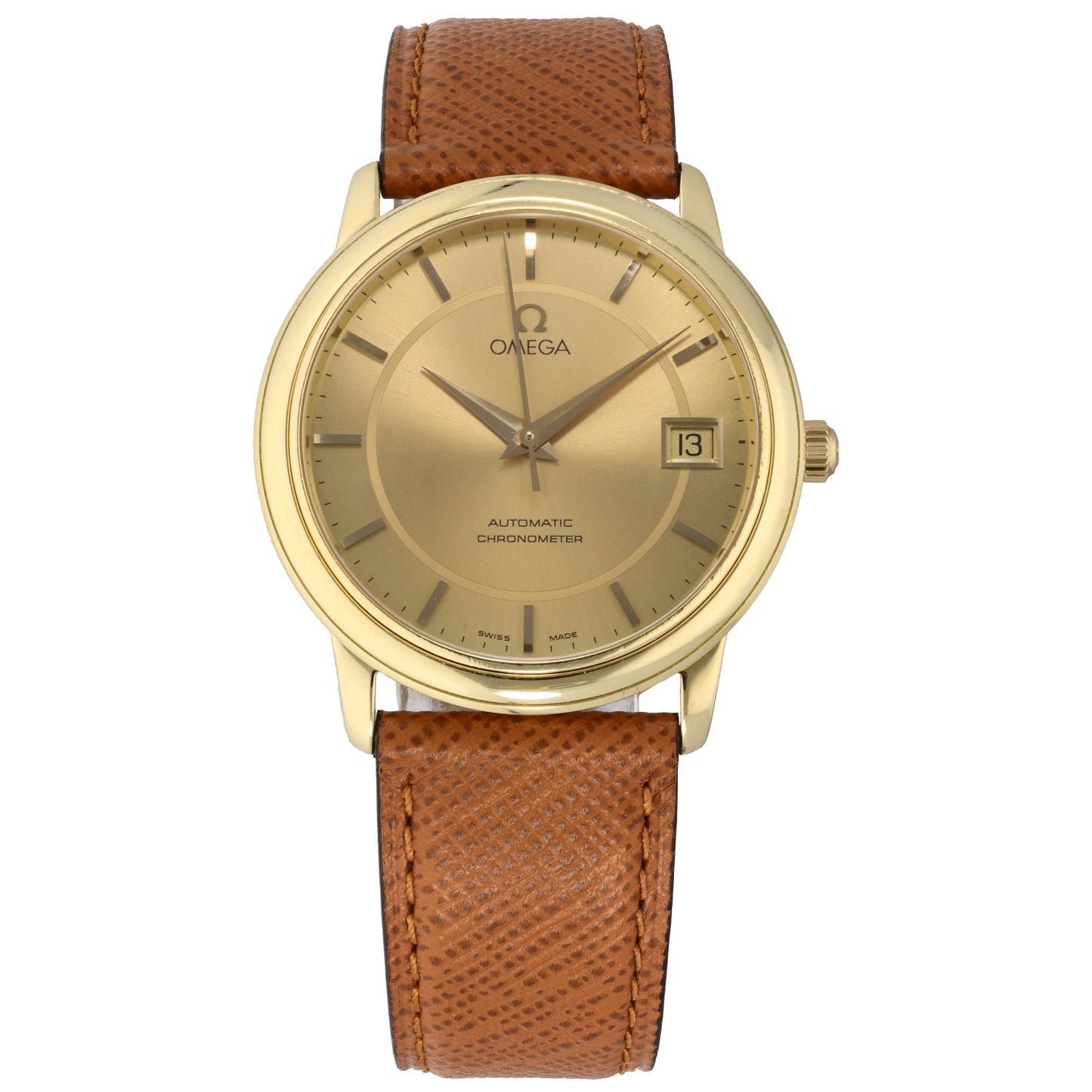 Omega De Ville Prestige 34.5mm Gold Watch