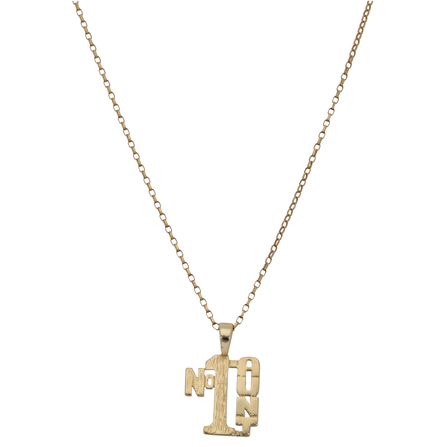 9ct Gold No1 Aunt Pendant With Chain