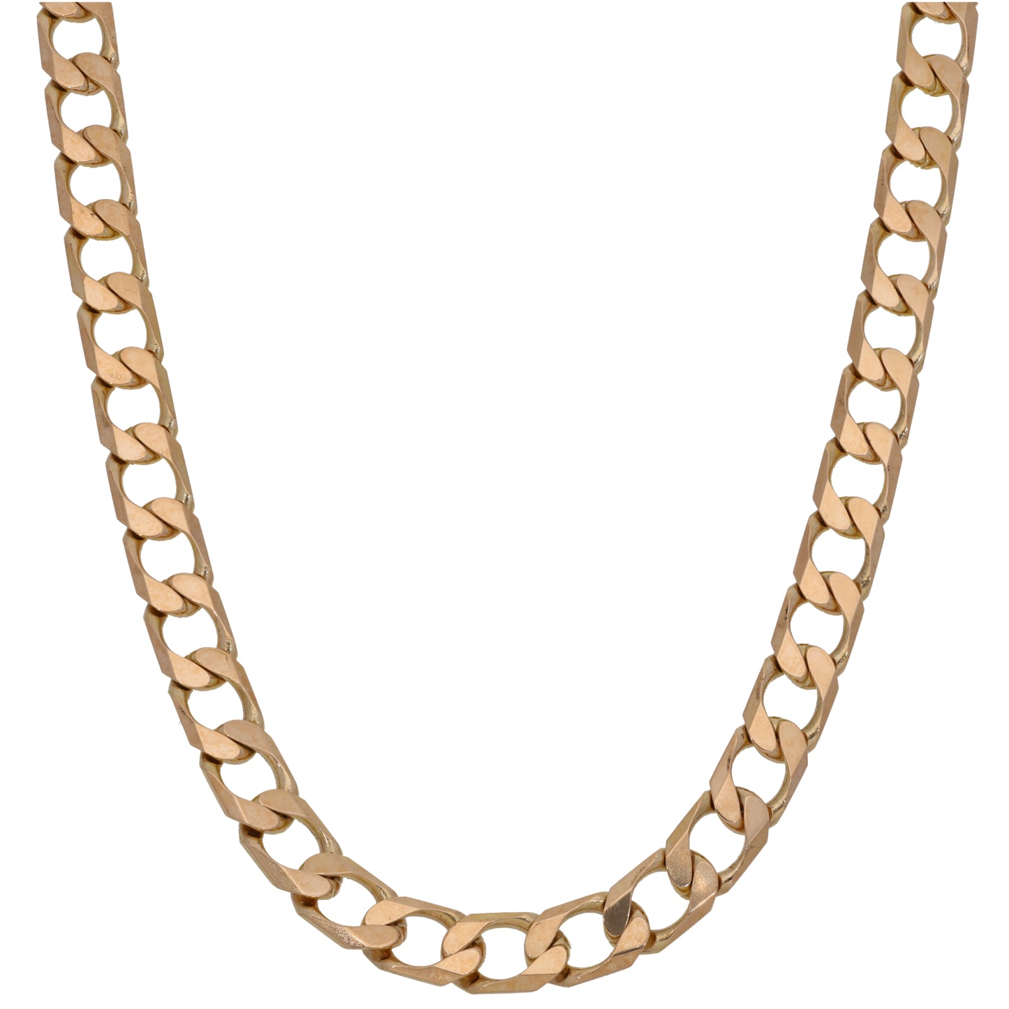 9ct Gold Curb Chain 22"