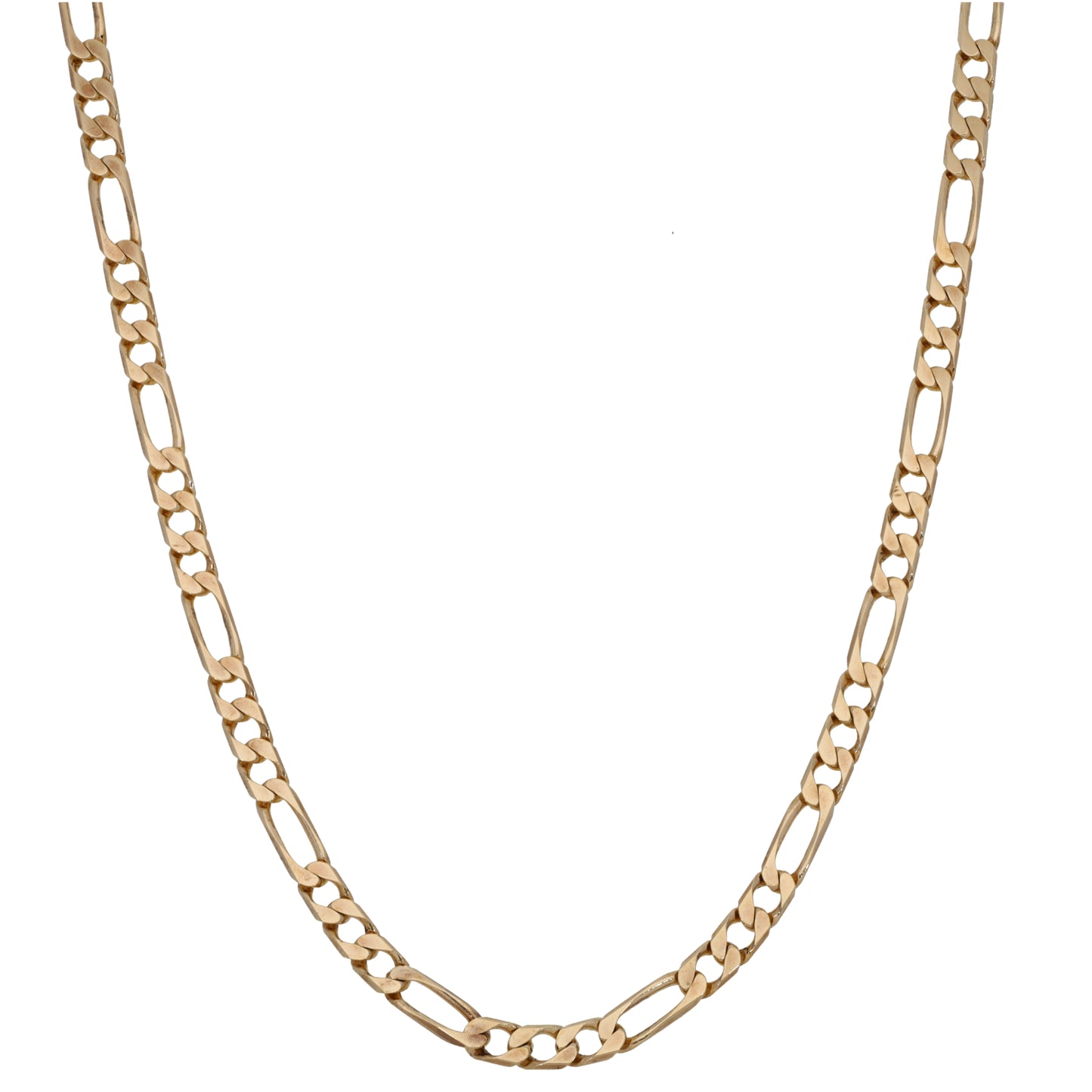 9ct Gold Figaro Chain 19"