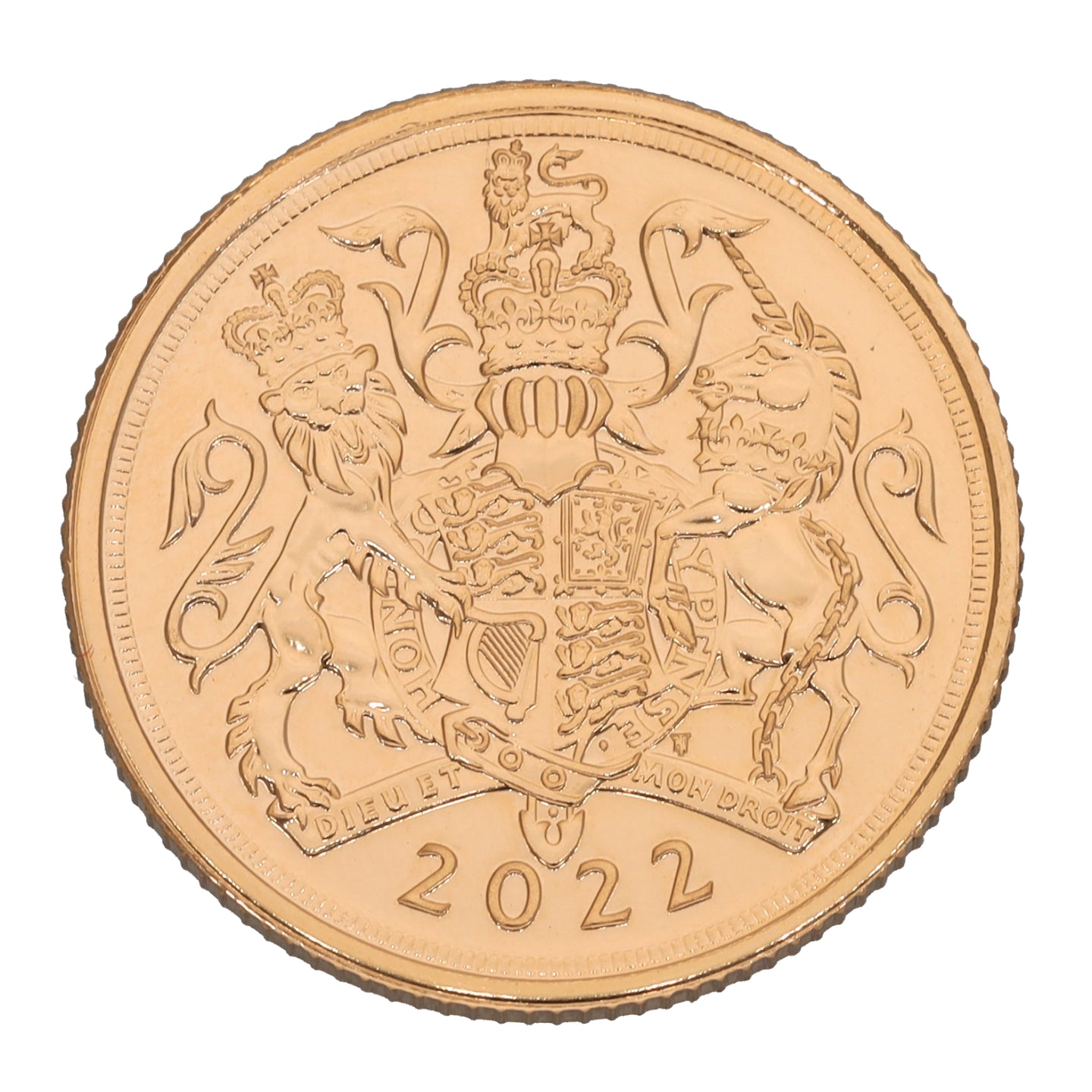 22ct Gold Queen Elizabeth II Full Sovereign Coin 2022