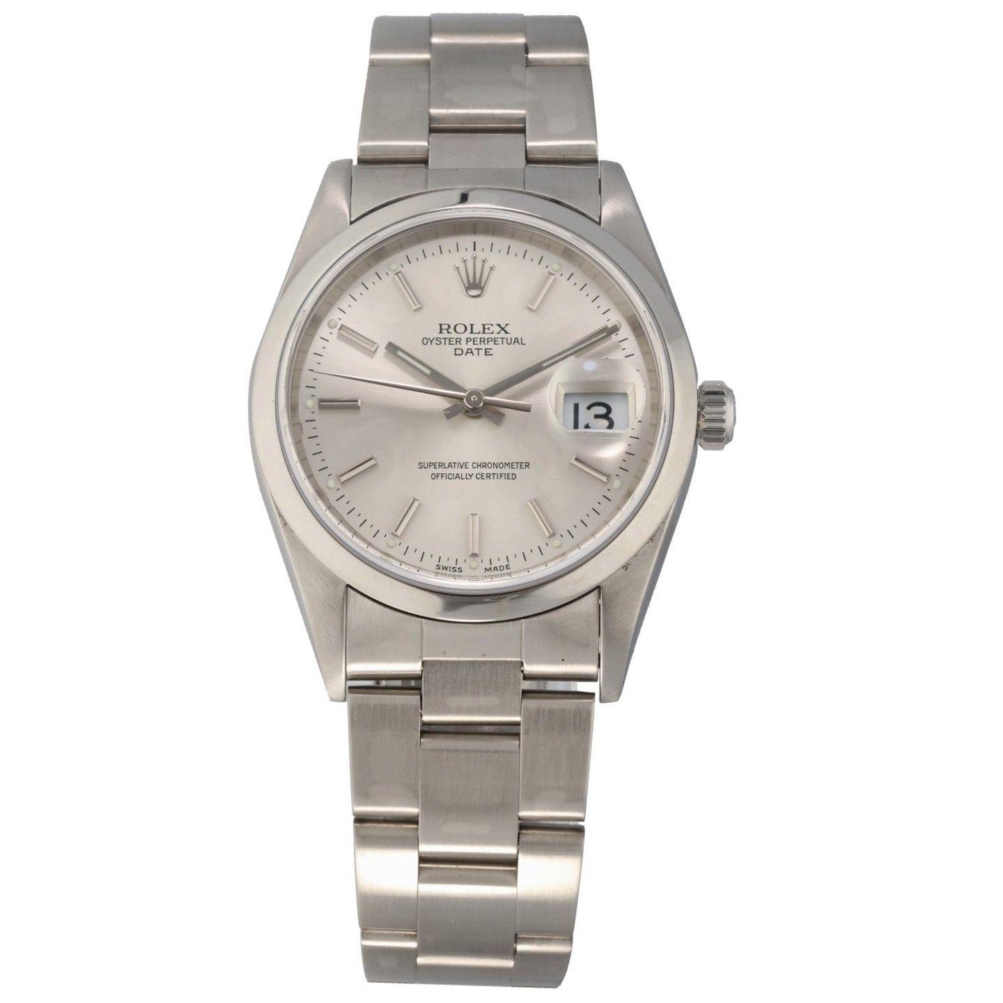 Rolex Date 15200 34mm Stainless Steel Watch