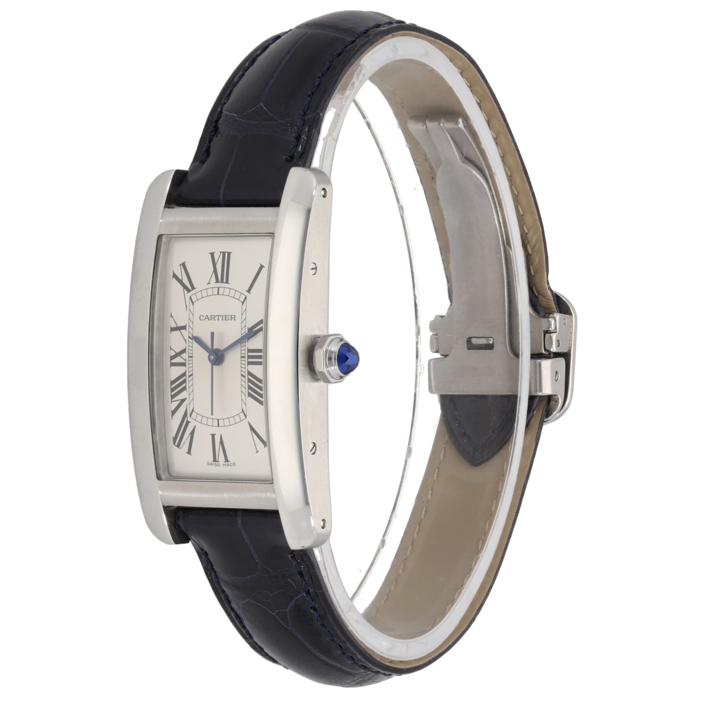 Cartier Tank Americaine WSTA0017 22.5mm Stainless Steel Watch