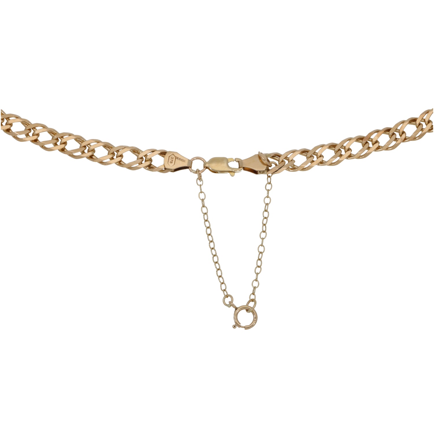 9ct Gold Double Curb Chain 20