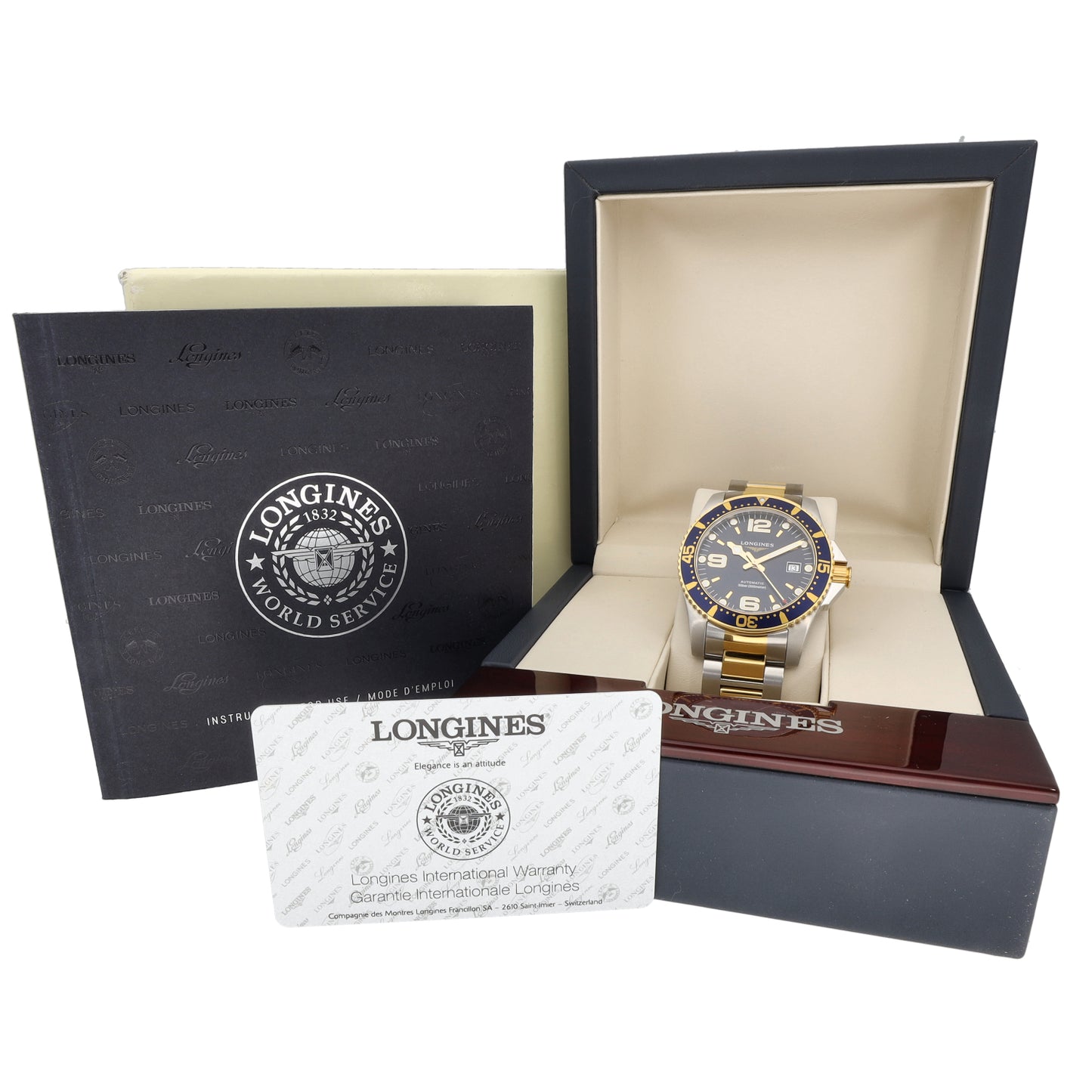 Longines Hydro Conquest L3.642.3 41mm Bi-Colour Watch