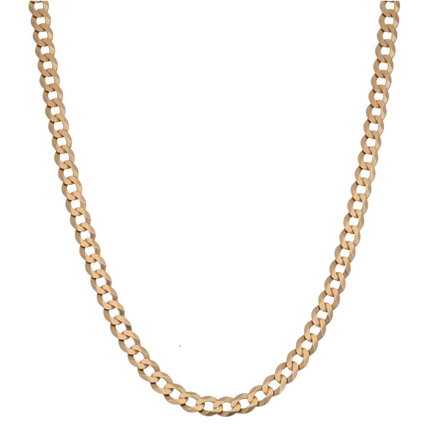 9ct Gold Curb Chain 22"