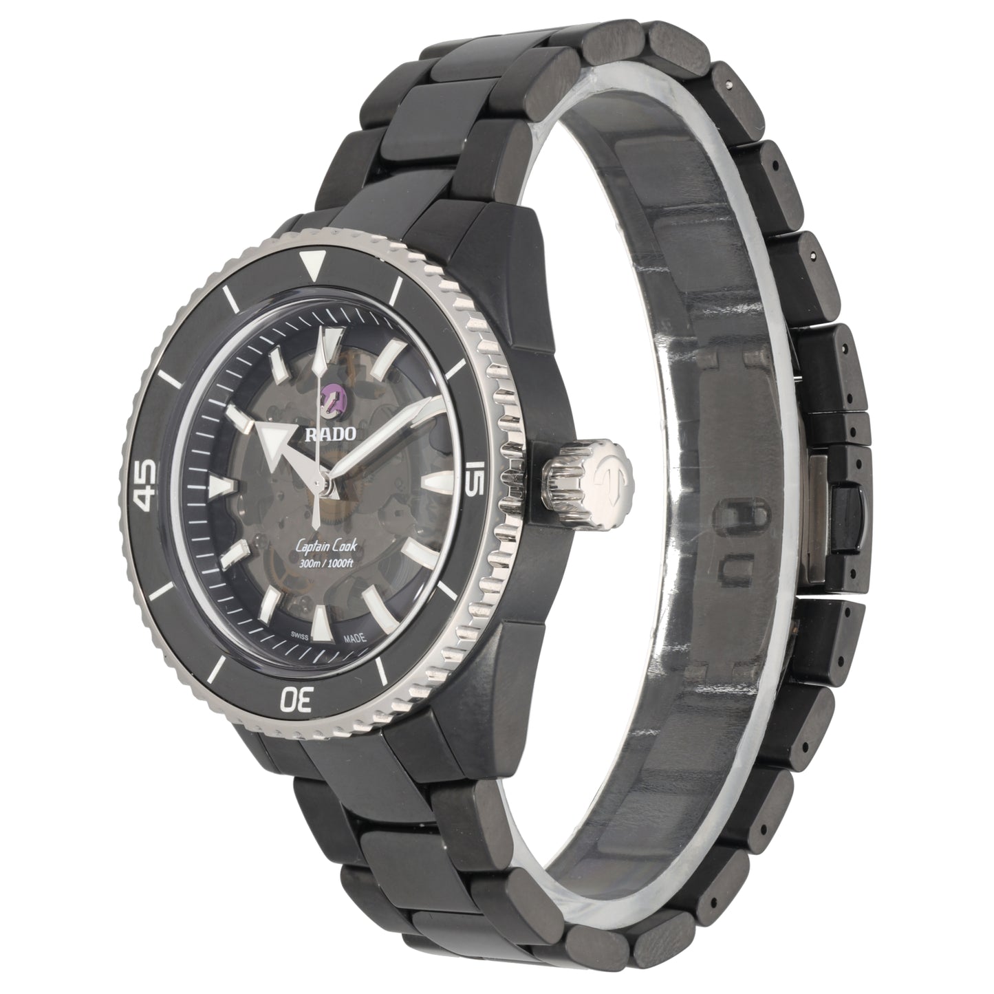 Rado Captain Cook Hyperchrome 734.6127.3 43mm Ceramic Watch