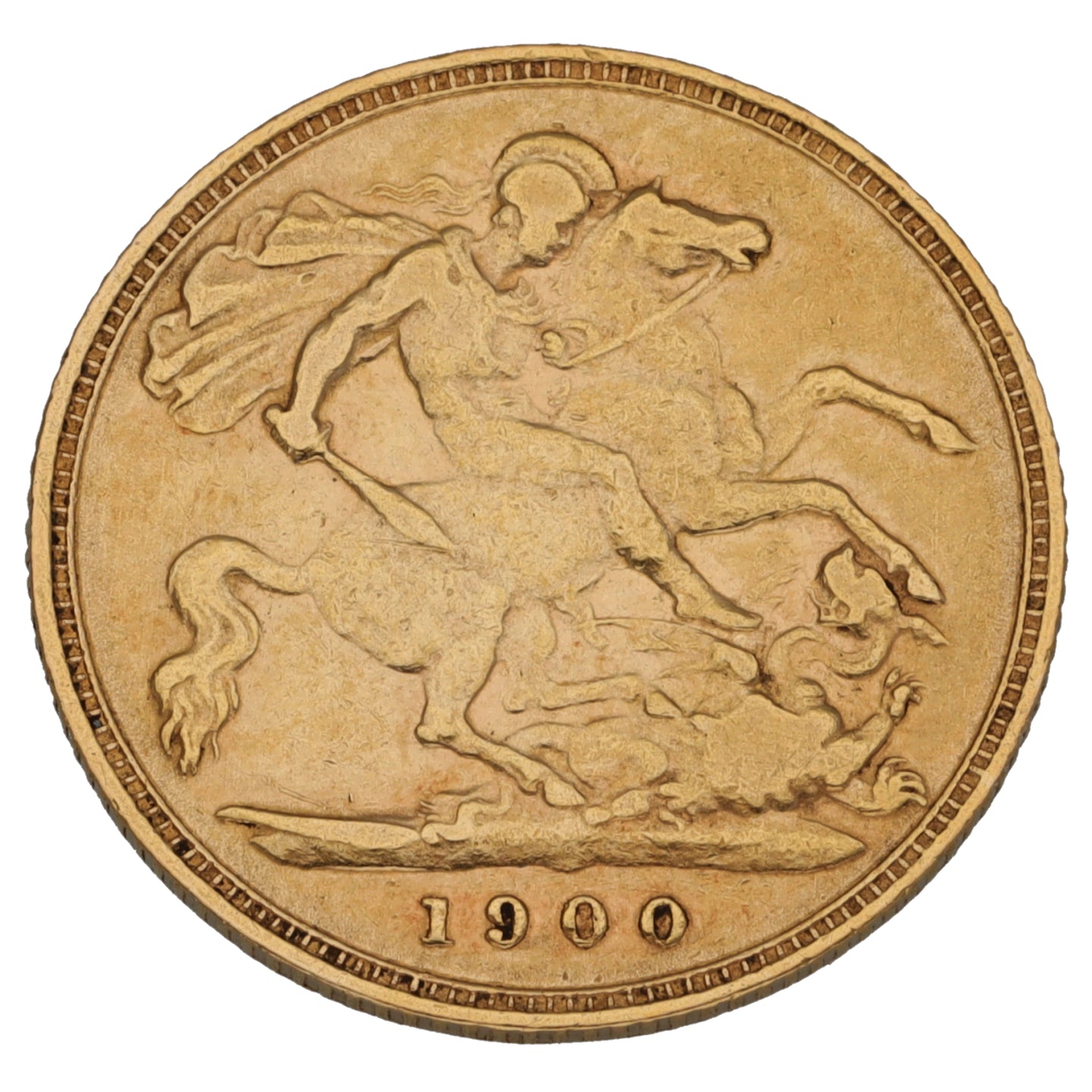 22ct Gold Queen Victoria Half Sovereign Coin 1900