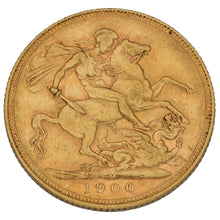Load image into Gallery viewer, 22ct Gold Queen Victoria Full Sovereign Coin 1900

