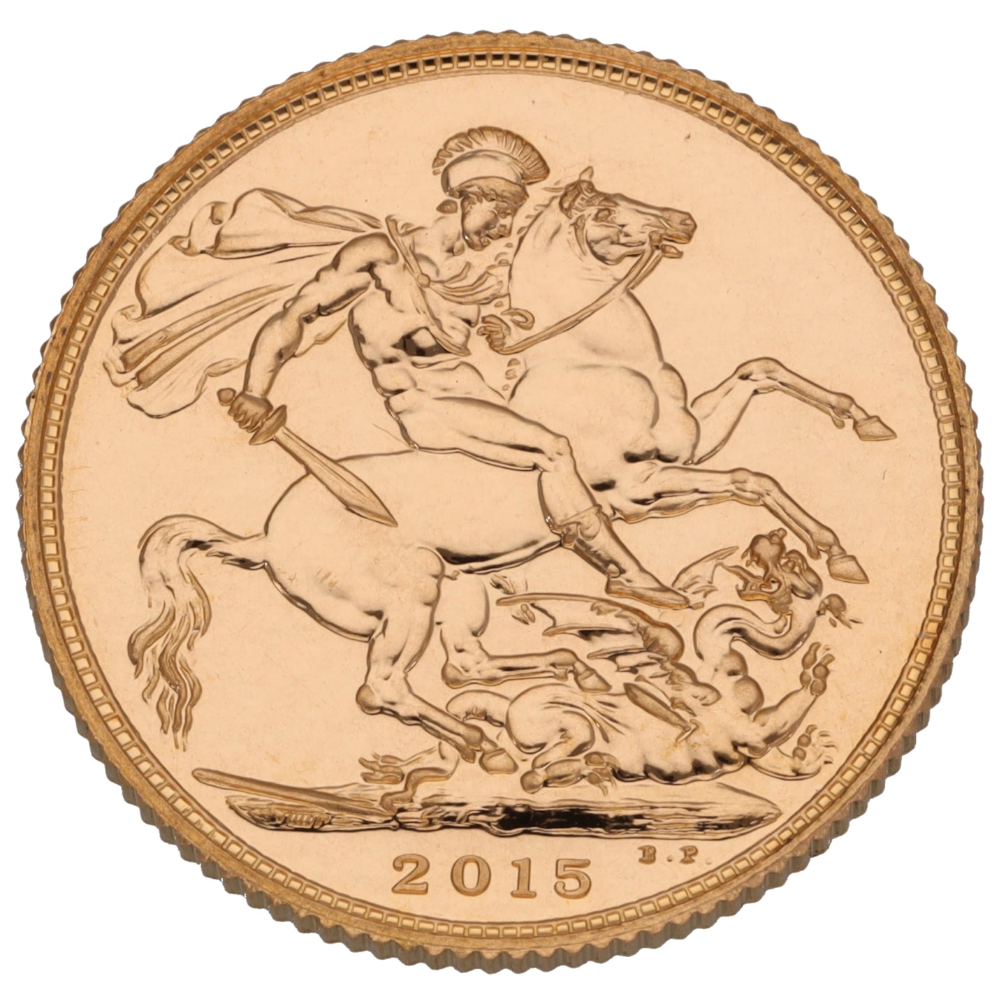 22ct Gold Queen Elizabeth II Full Sovereign Coin 2015
