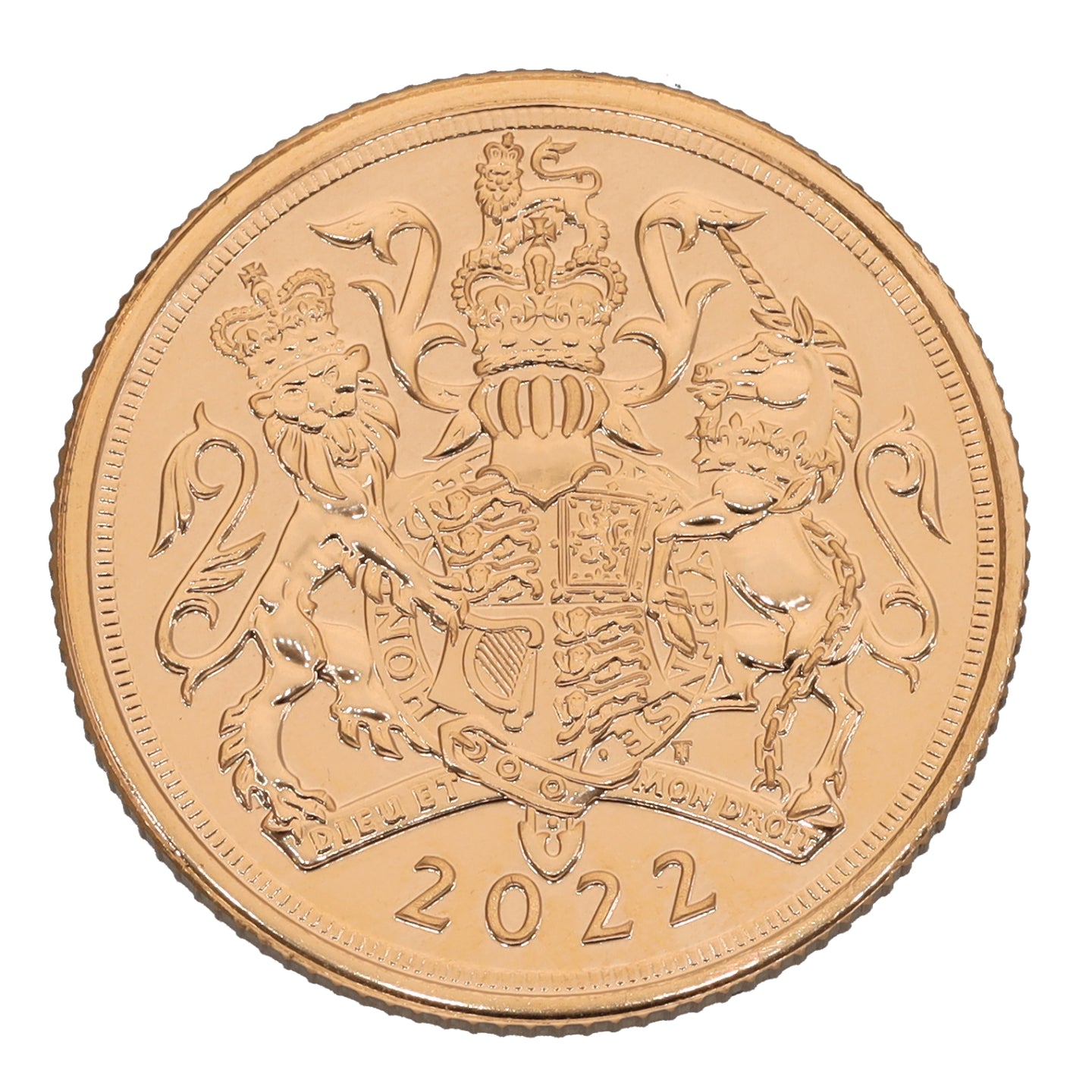 22ct Gold Queen Elizabeth II Full Sovereign Coin 2022