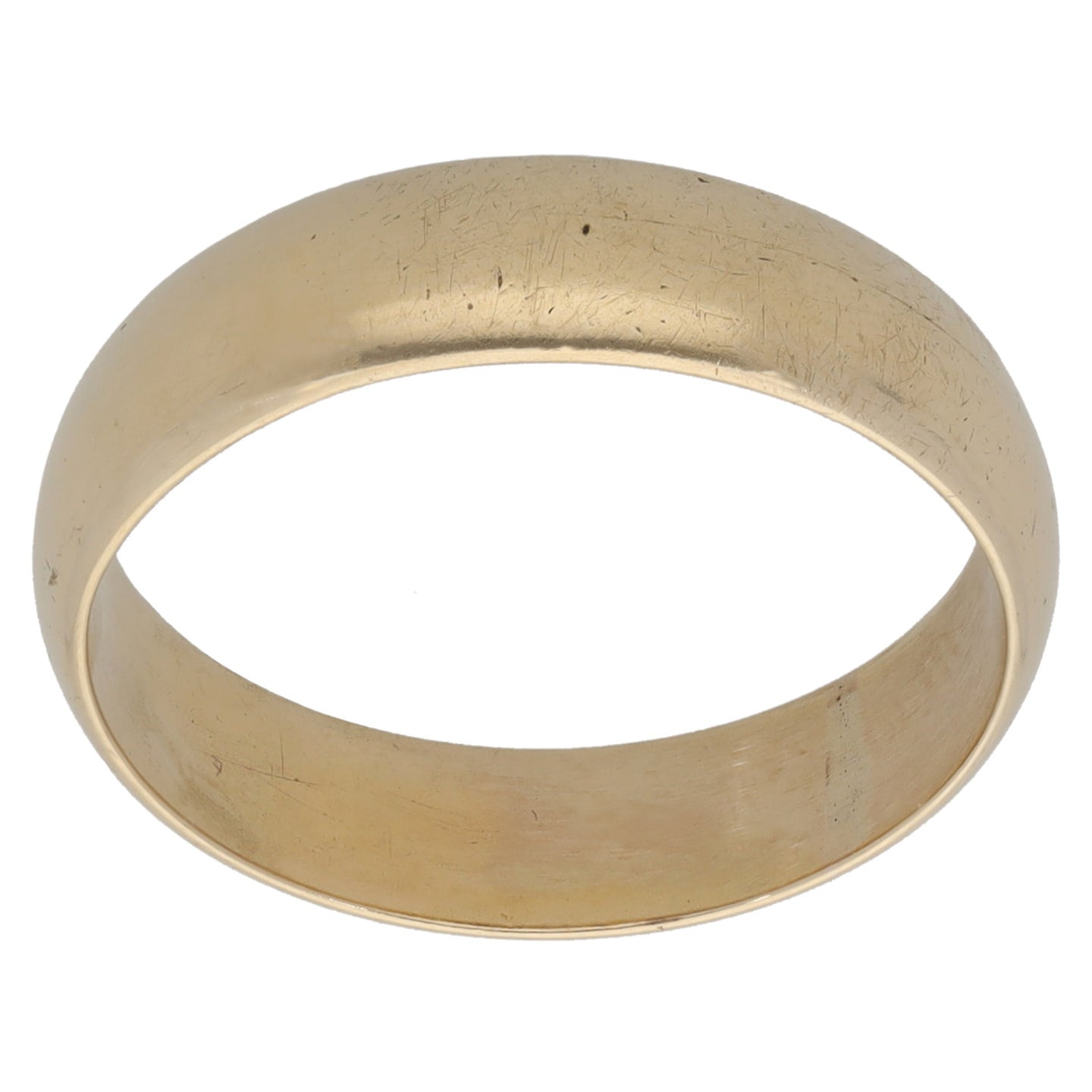 9ct Gold Plain Wedding Ring Size P