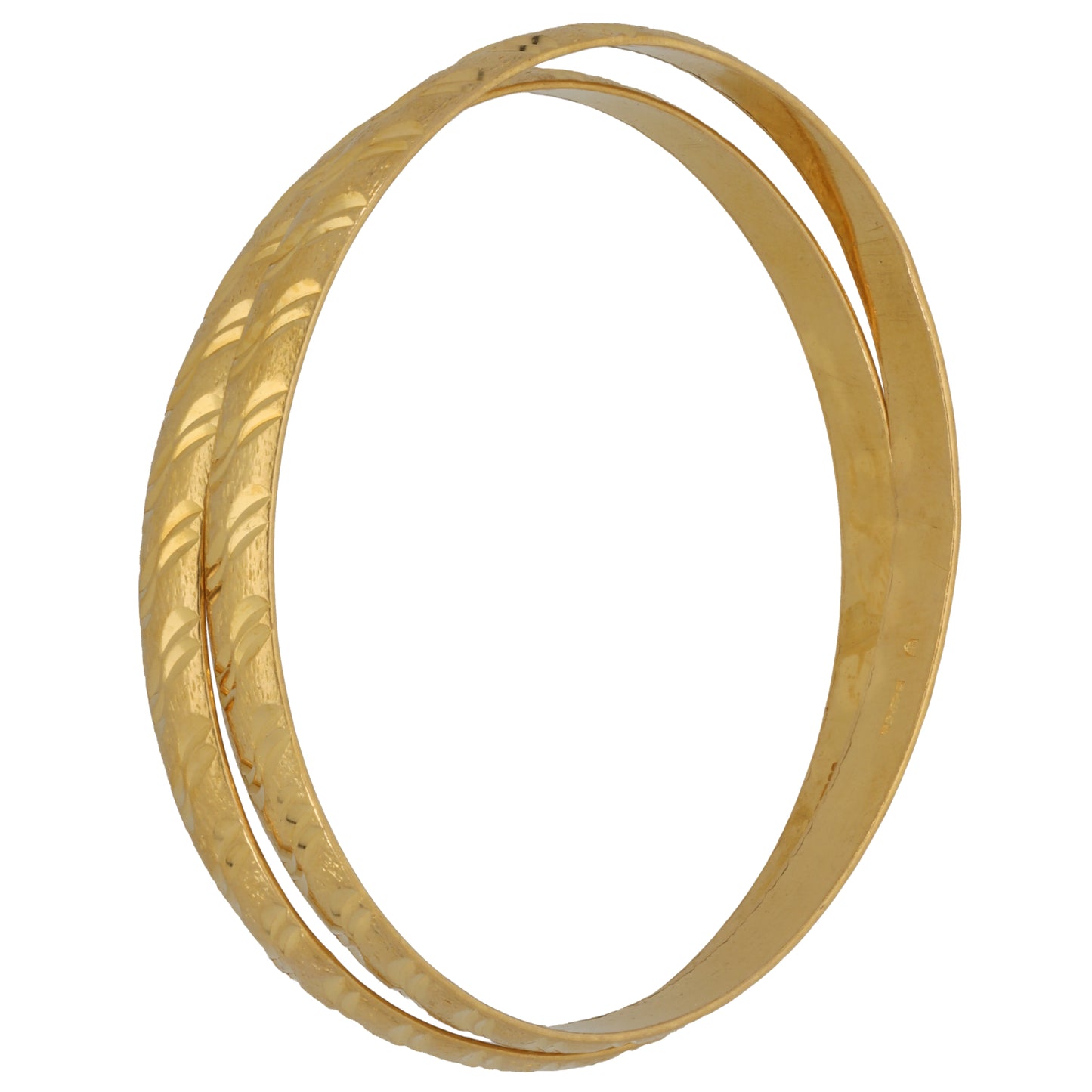 22ct Gold Set of 2 Bangles