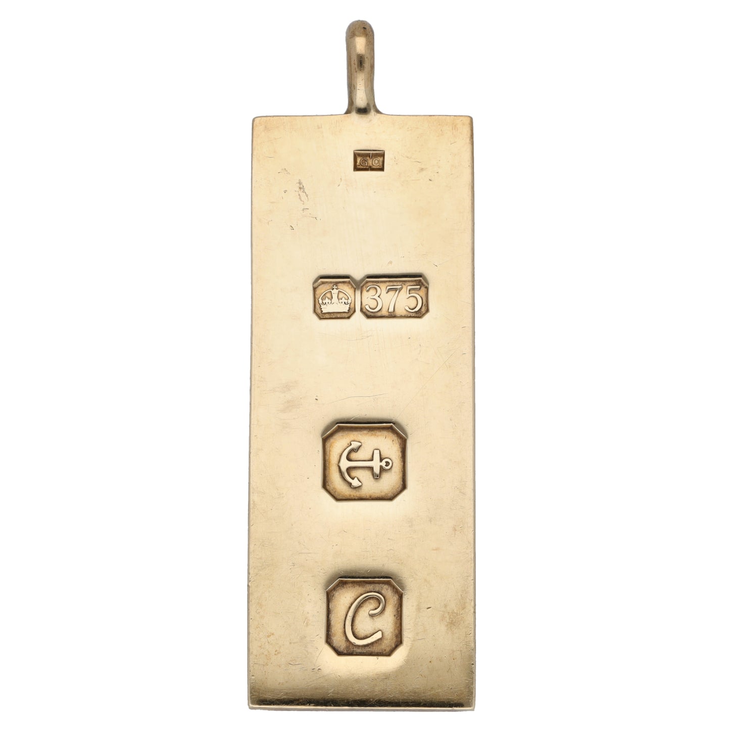 9ct Gold Ingot Pendant