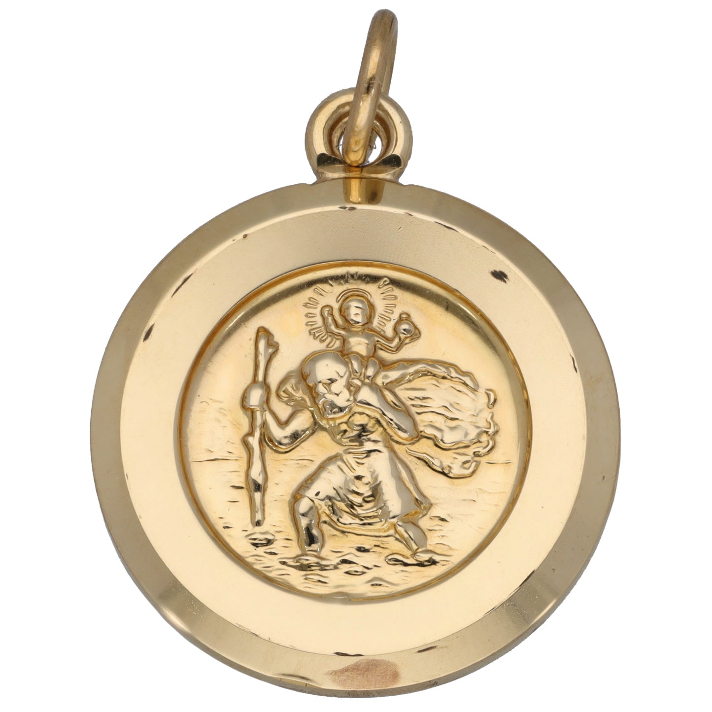 9ct Gold St Christopher Pendant