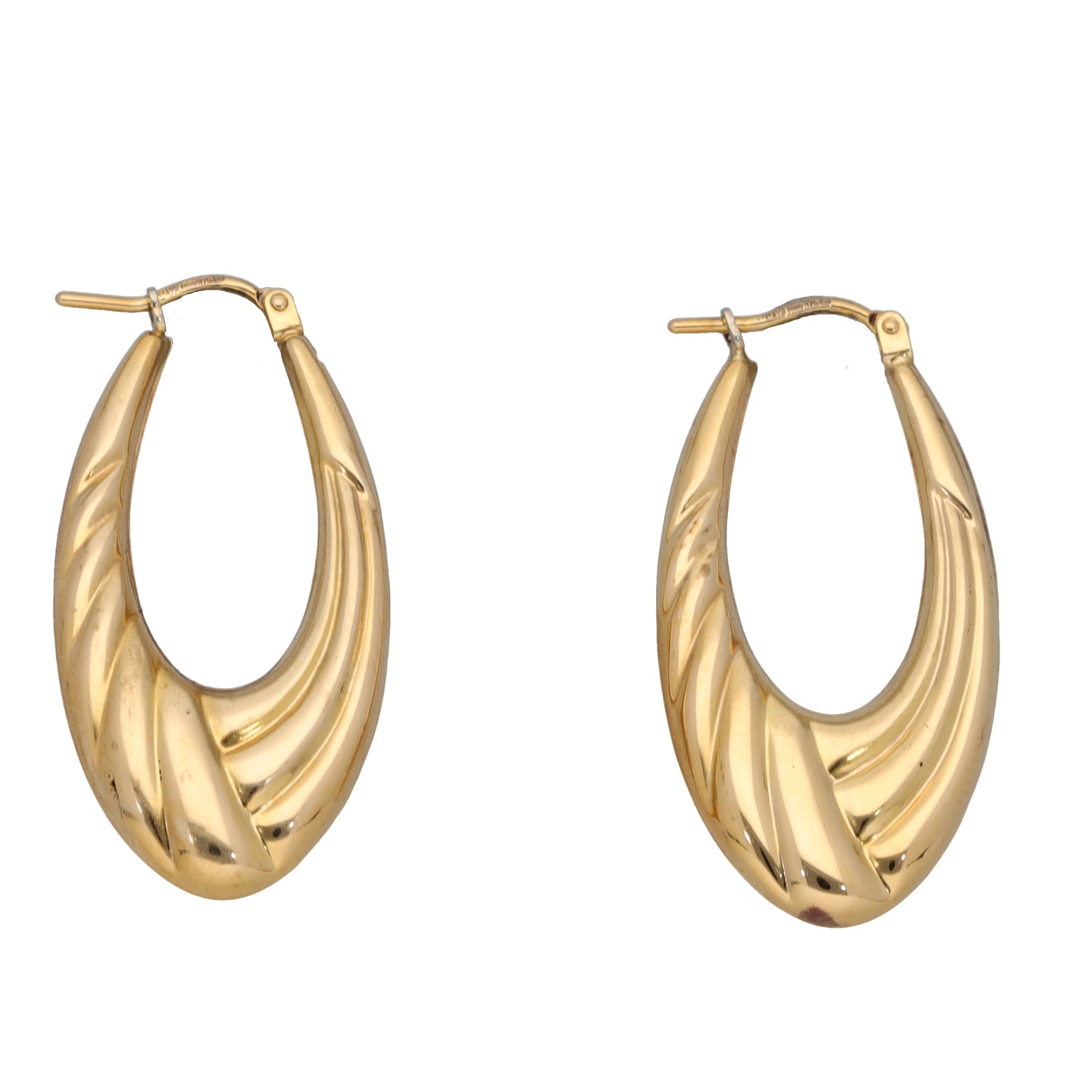 9ct Gold Creole Earrings – H&T