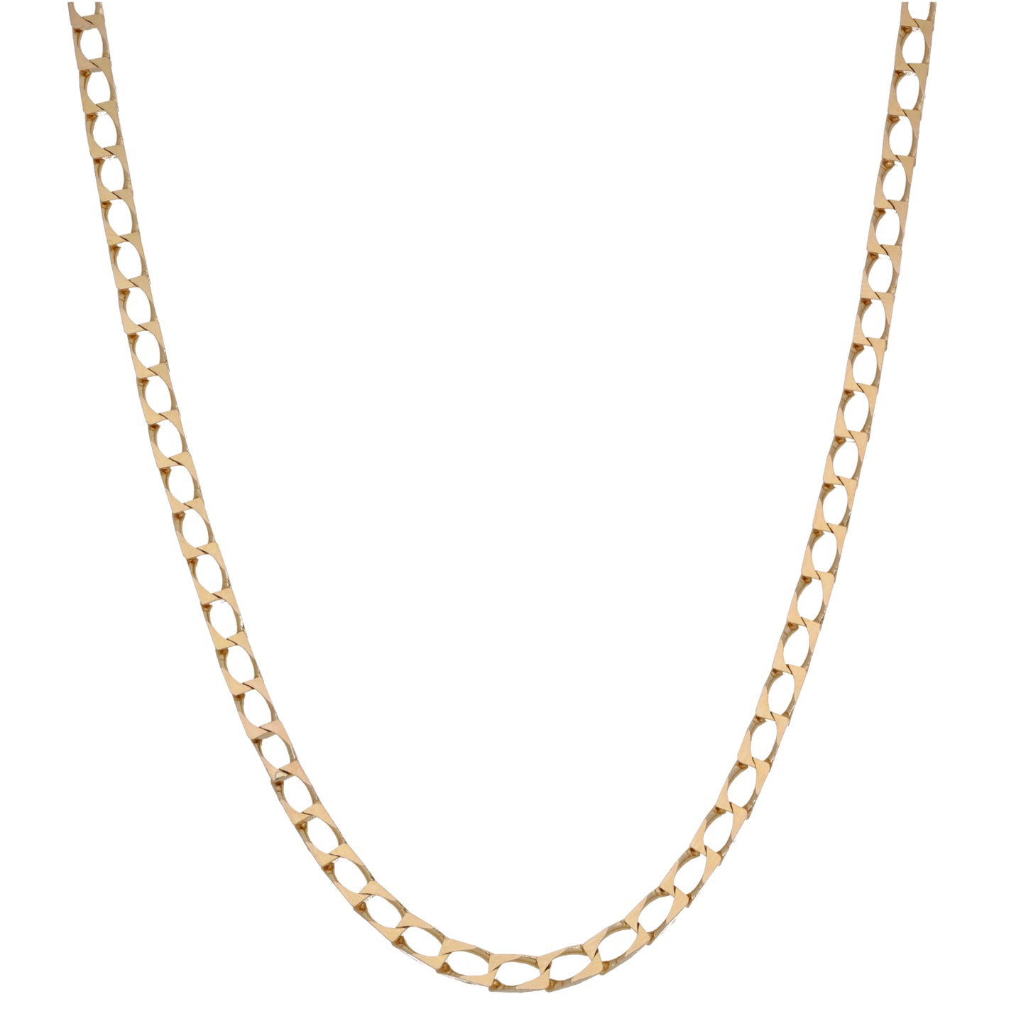 9ct Gold Curb Chain 24"