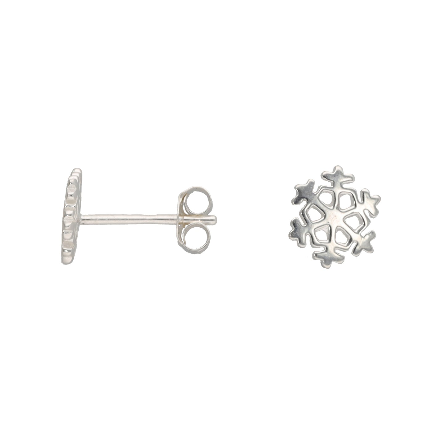 New Sterling Silver Snowflake Earrings