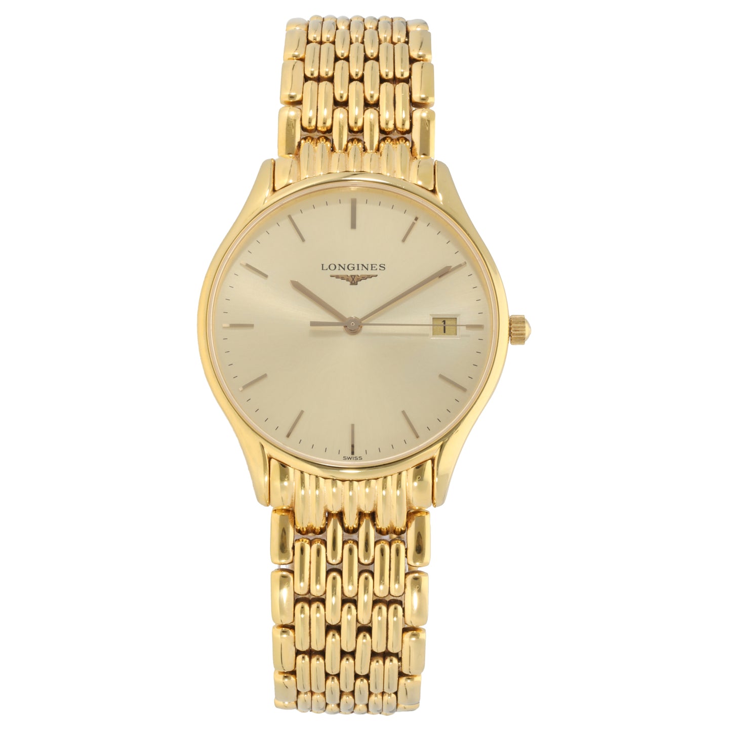 Longines Lyre L4.759.2 35mm Gold Plated Mens Watch H T