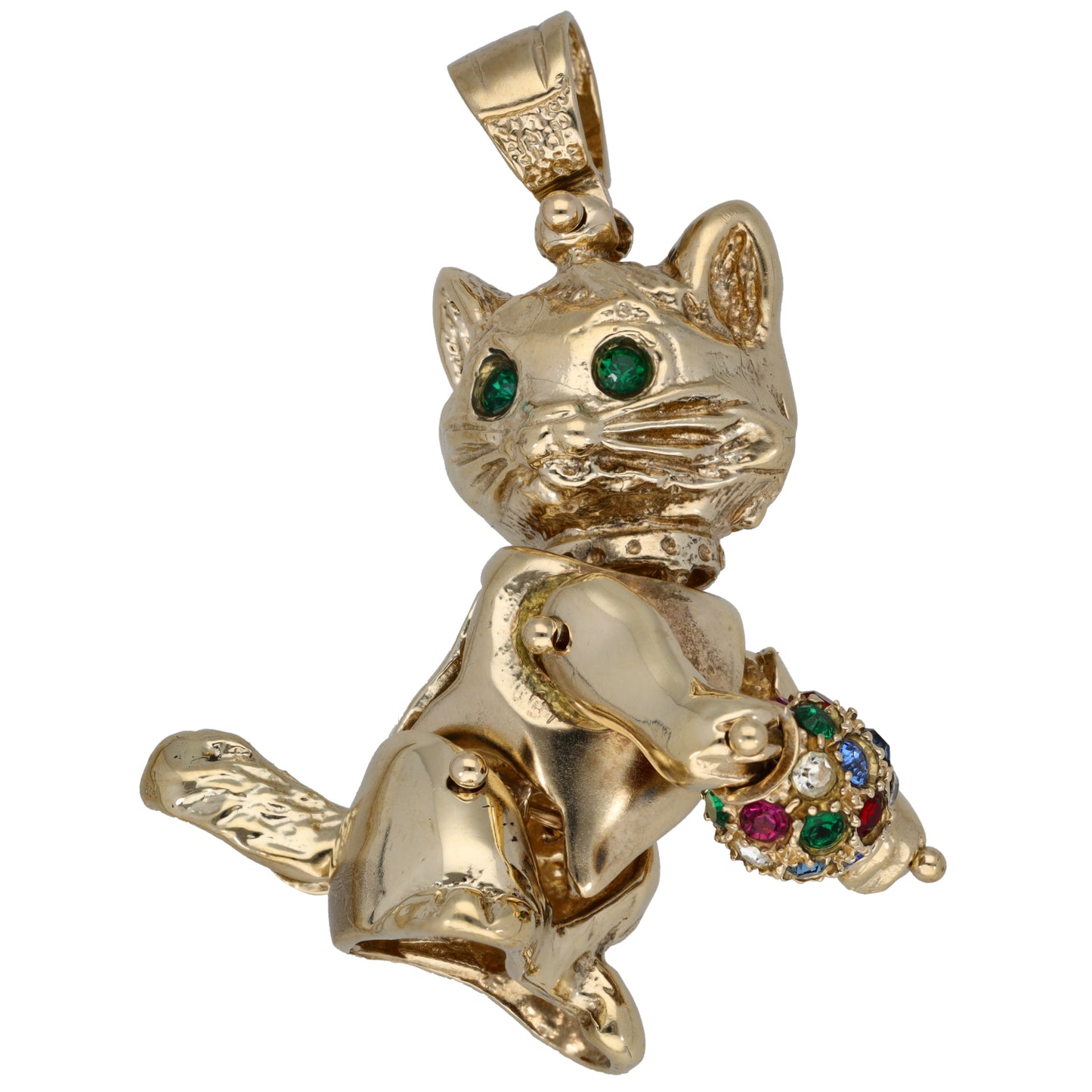 9ct Gold Imitation Cat Pendant