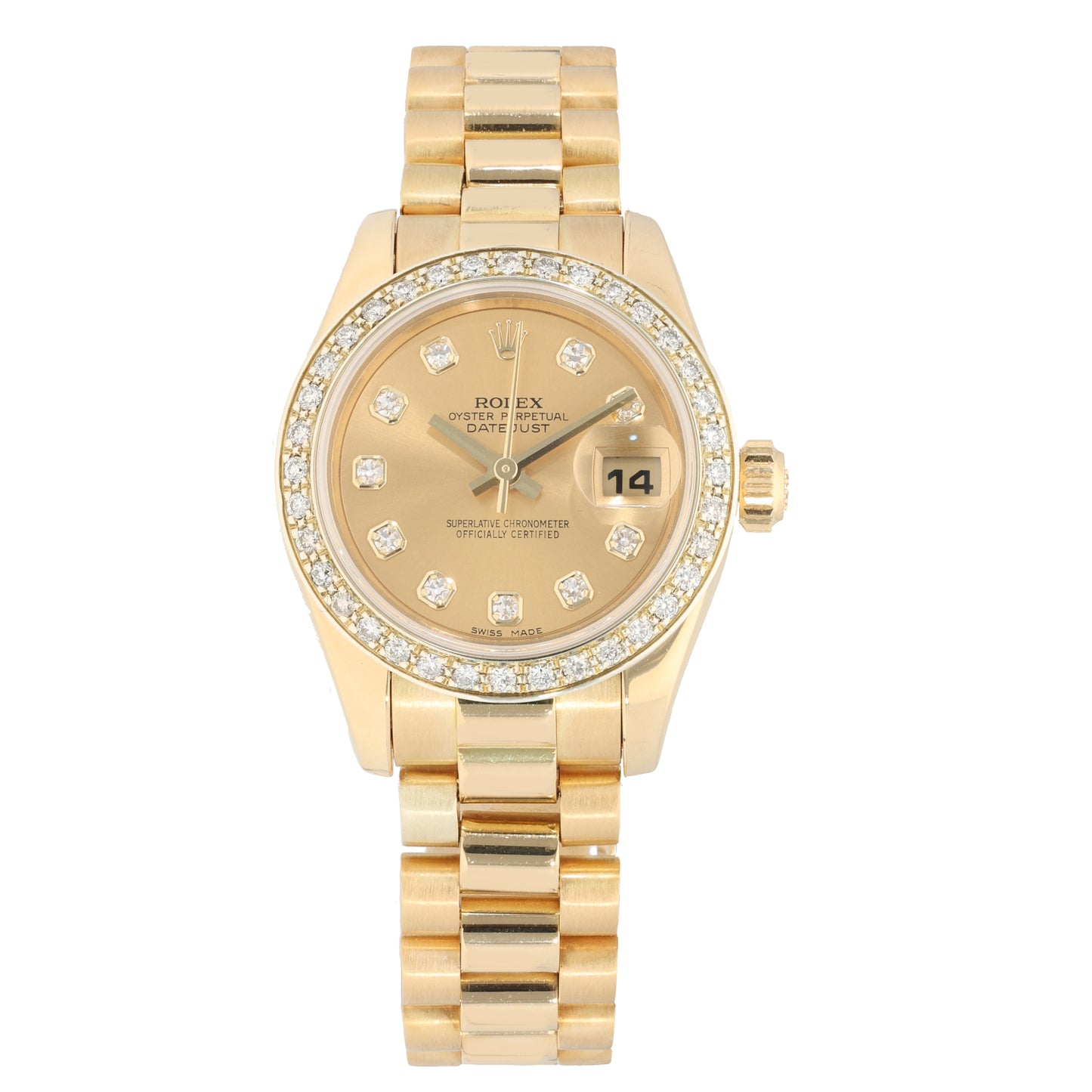 Rolex Lady Datejust 179178 26mm Gold Watch