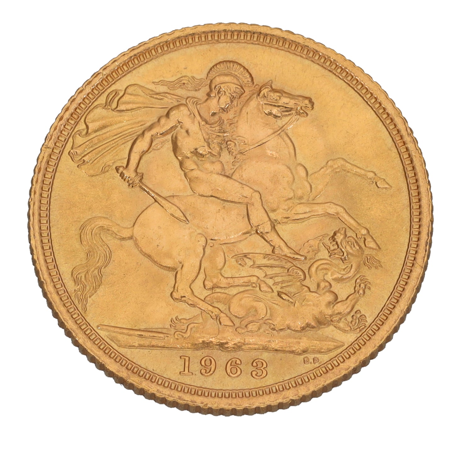 22ct Gold Queen Elizabeth II Full Sovereign Coin 1963